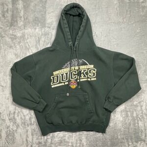Oregon Ducks Hoodie Mens Medium Green AKWA Sport‎ 2011 BCS National Championship